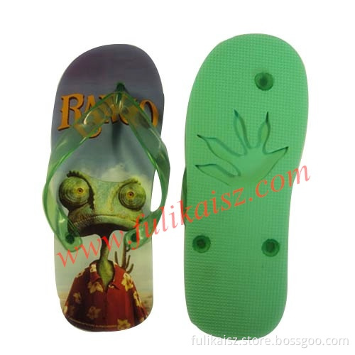 fashion printing EVA beach slipper